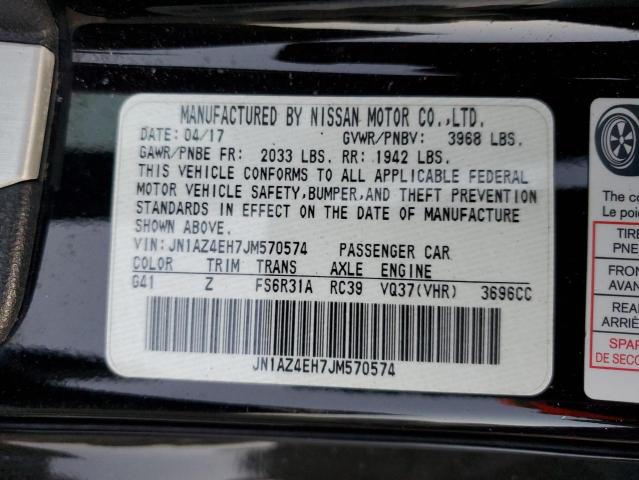 2018 NISSAN 370Z NISMO JN1AZ4EH7JM570574