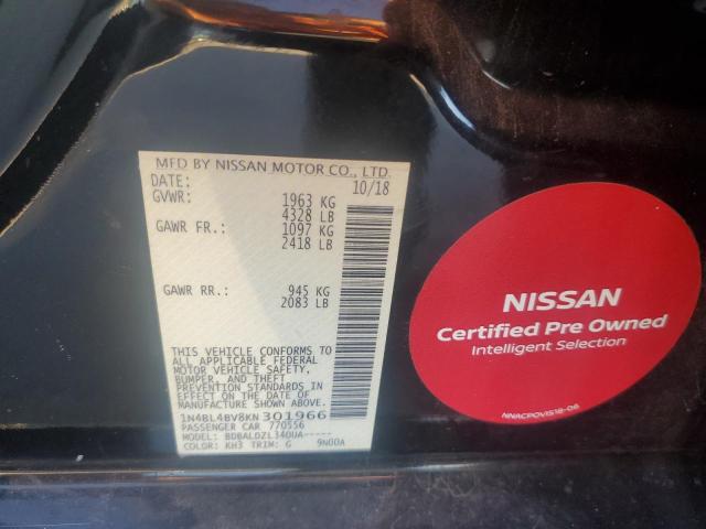 2019 NISSAN ALTIMA S - 1N4BL4BV8KN301966
