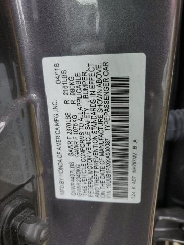 VIN 19UUB1F5XKA000087 2019 Acura TLX, Technology no.12