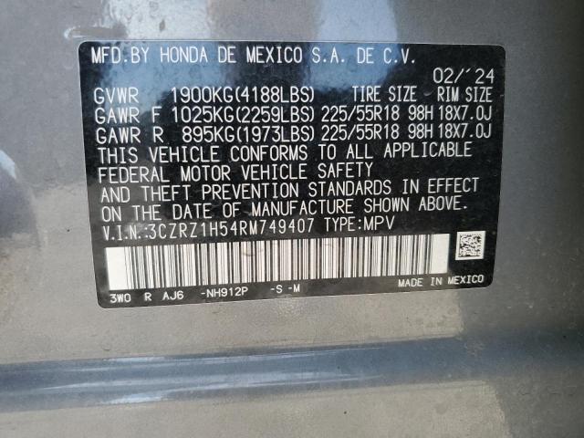 2024 HONDA HR-V SPORT - 3CZRZ1H54RM749407
