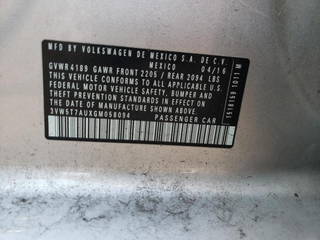 2016 VOLKSWAGEN GTI S/SE/A 3VW5T7AUXGM058094