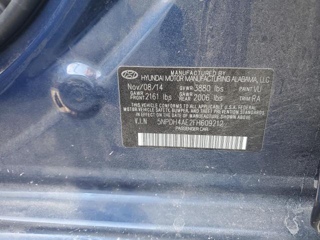 2015 HYUNDAI ELANTRA SE - 5NPDH4AE2FH609212