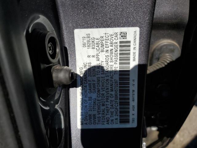 2019 HONDA CIVIC SPOR - 2HGFC2F88KH570287