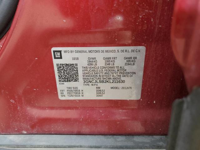 2019 CHEVROLET TRAX 1LT - 3GNCJLSB2KL211630