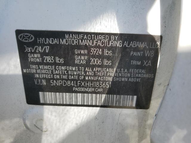 2017 HYUNDAI ELANTRA SE - 5NPD84LFXHH183651