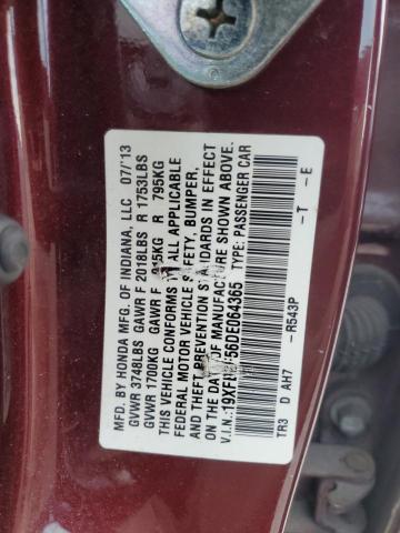 VIN 19XFB2F56DE064365 2013 Honda Civic, LX no.12