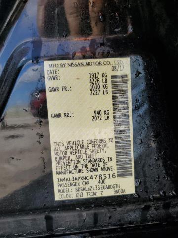 2017 NISSAN ALTIMA 2.5 - 1N4AL3APXHC478516