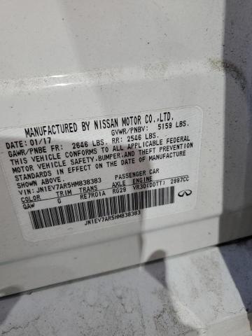2017 INFINITI Q50 PREMIU - JN1EV7AR5HM838383