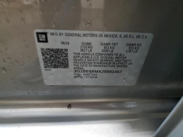 2018 CHEVROLET CRUZE LT - 3G1BE6SMXJS651457
