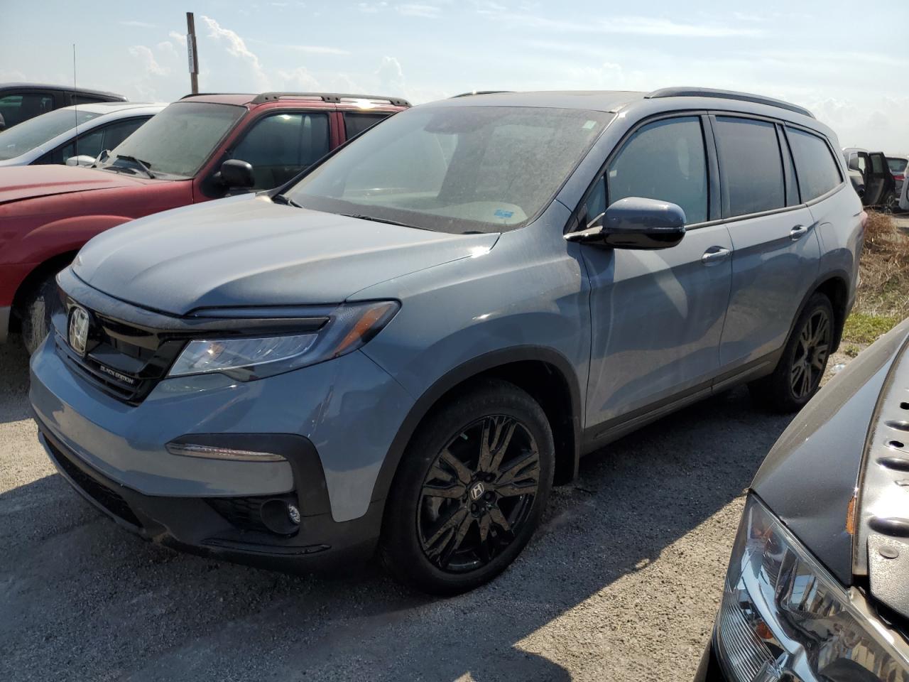 Lot #2928734062 2022 HONDA PILOT BLAC