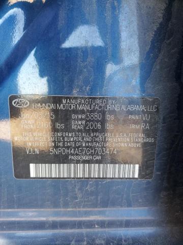 2016 HYUNDAI ELANTRA SE - 5NPDH4AE7GH703474