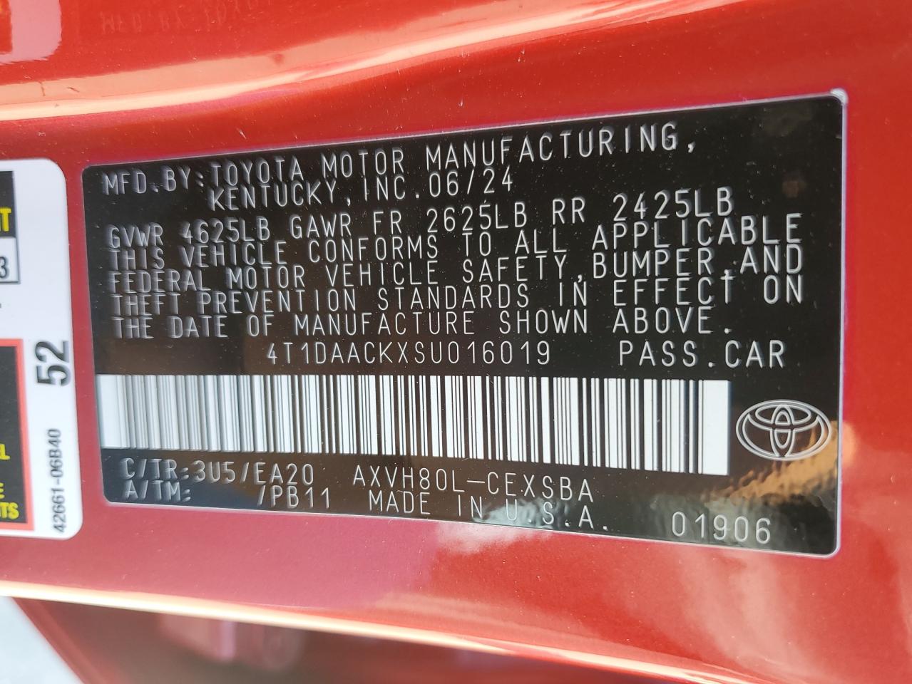 Lot #3024952417 2025 TOYOTA CAMRY XSE