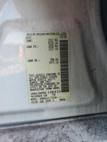 2016 NISSAN ALTIMA 2.5 - 1N4AL3AP0GC196433