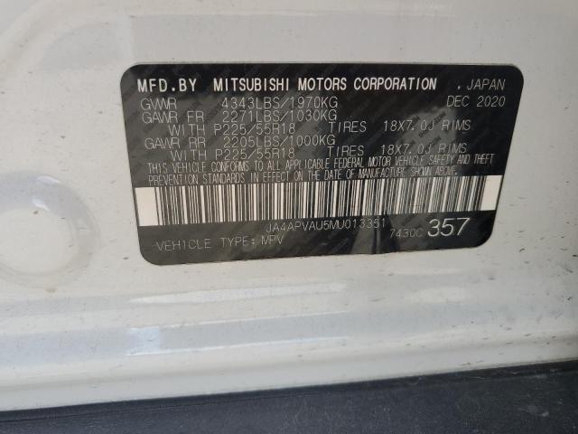 2021 MITSUBISHI OUTLANDER - JA4APVAU5MU013351