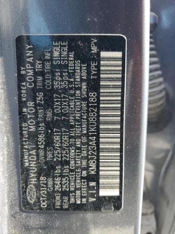 2019 HYUNDAI TUCSON SE KM8J23A41KU882188