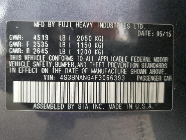 2015 SUBARU LEGACY 2.5 - 4S3BNAN64F3066393