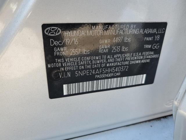 2017 HYUNDAI SONATA SE - 5NPE24AF5HH540372