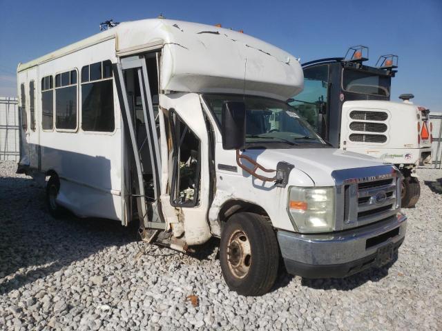 FORD ECONOLINE 2008 white cutaway gas 1FD3E35S88DB57141 photo #1