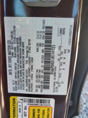 VIN 3FA6P0HD1JR144225 2018 Ford Fusion, SE no.12