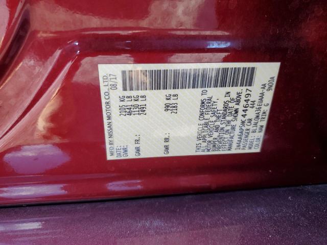 2017 NISSAN MAXIMA 3.5 - 1N4AA6AP5HC446497