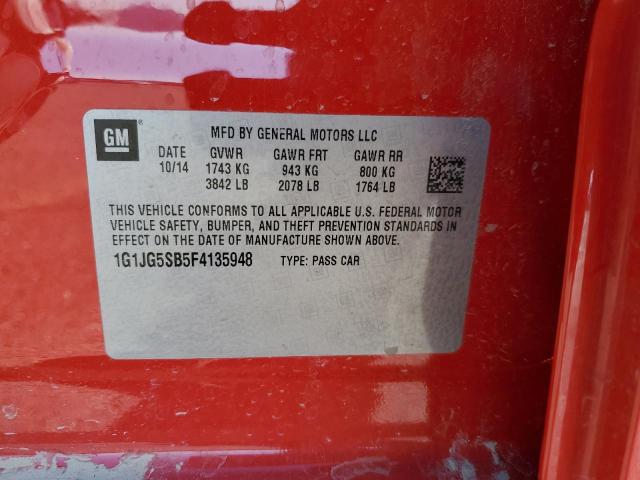 2015 CHEVROLET SONIC RS - 1G1JG5SB5F4135948