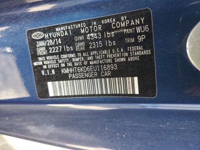 VIN KMHHT6KD6EU116893 2014 HYUNDAI GENESIS no.12