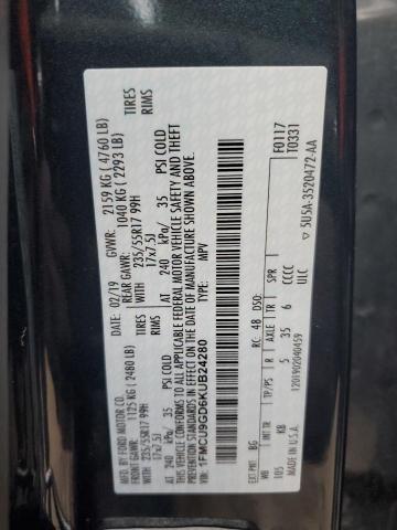 2019 FORD ESCAPE SE - 1FMCU9GD6KUB24280