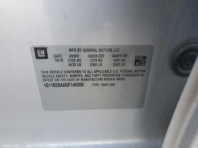 2016 CHEVROLET MALIBU LIM - 1G11E5SA6GF149358