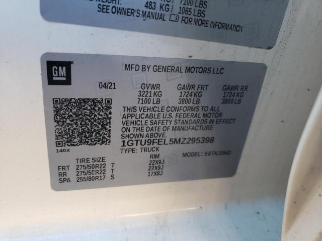 2021 GMC SIERRA K15 - 1GTU9FEL5MZ295398