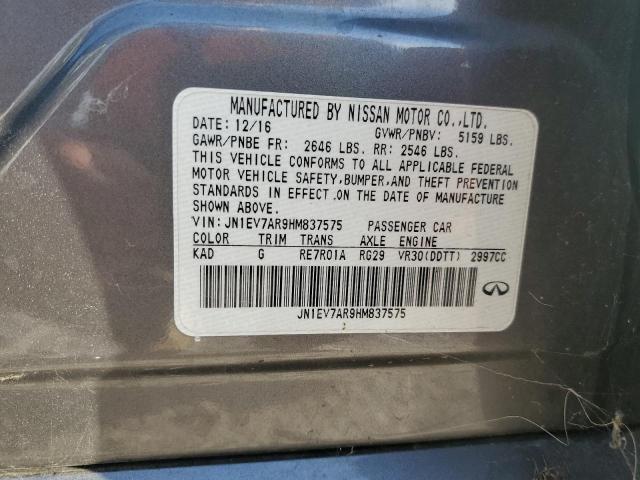 2017 INFINITI Q50 PREMIU - JN1EV7AR9HM837575