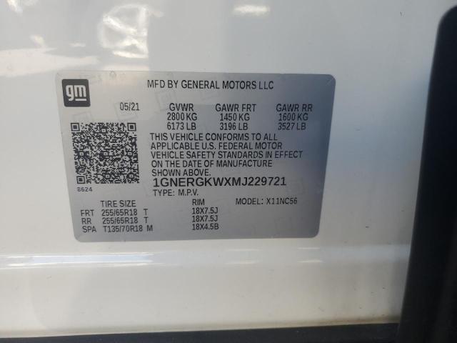 2021 CHEVROLET TRAVERSE L - 1GNERGKWXMJ229721