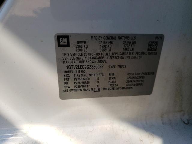 2016 GMC SIERRA K15 - 1GTV2LEC9GZ389022