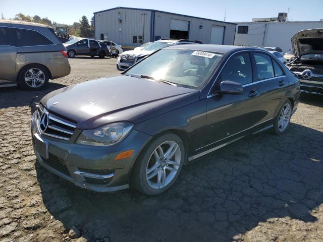 MERCEDES-BENZ C 250 2014 gray  gas WDDGF4HB3ER306452 photo #1