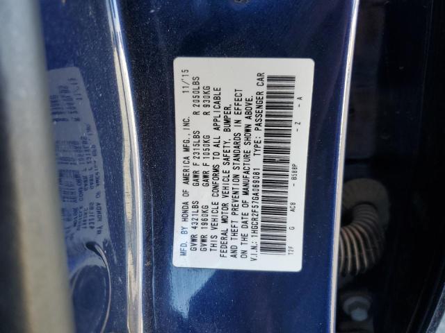 2016 HONDA ACCORD SPO - 1HGCR2F57GA069081