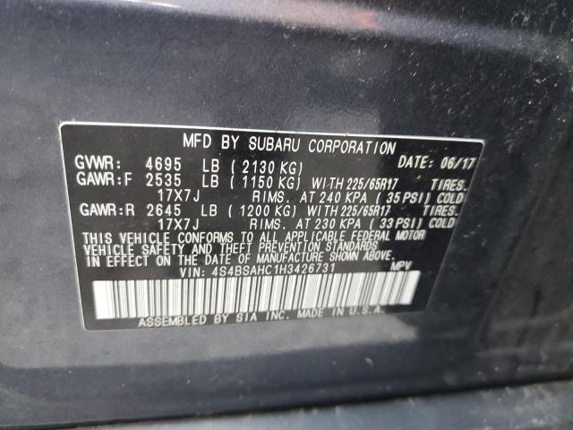 VIN 4S4BSAHC1H3426731 2017 Subaru Outback, 2.5I Pre... no.13