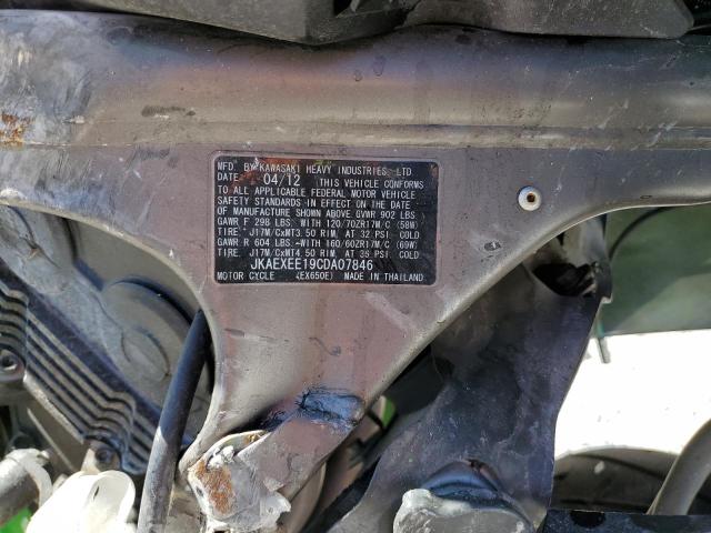 2012 KAWASAKI EX650 EC - JKAEXEE19CDA07846