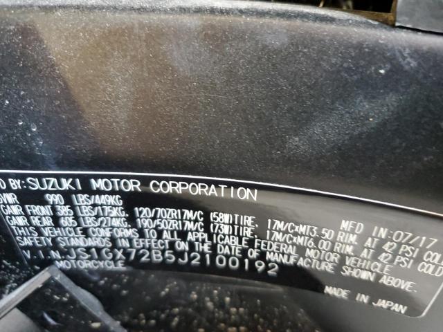 2018 SUZUKI GSX1300 RA - JS1GX72B5J2100192