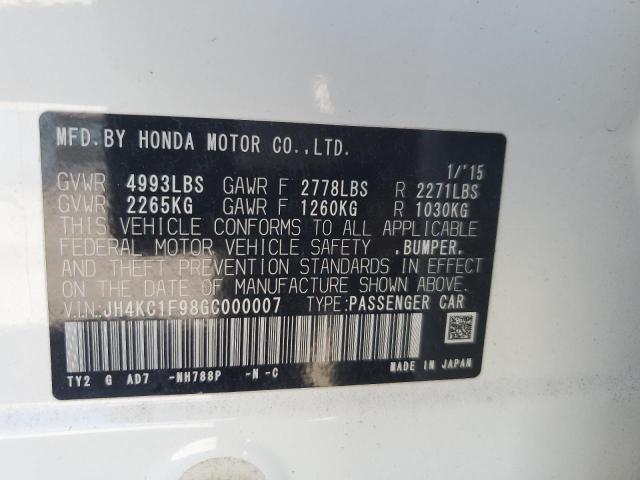 2016 ACURA RLX ADVANC JH4KC1F98GC000007