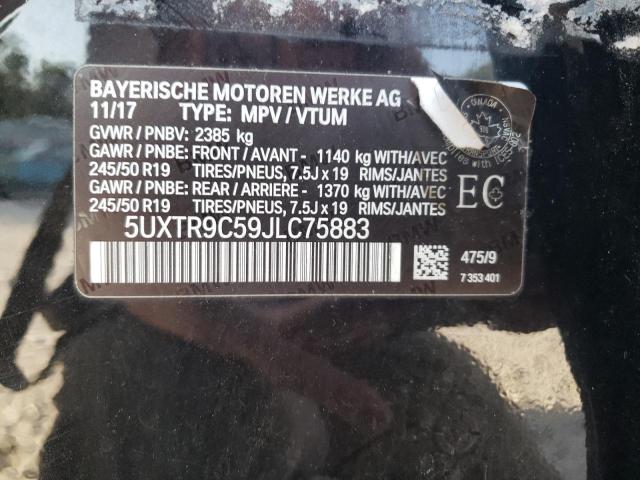 2018 BMW X3 XDRIVE3 - 5UXTR9C59JLC75883
