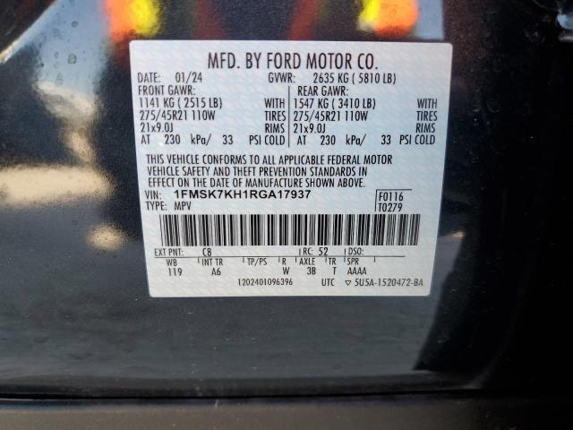 VIN 1FMSK7KH1RGA17937 2024 Ford Explorer, St-Line no.13