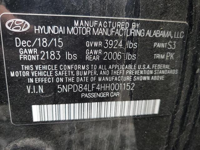 2017 HYUNDAI ELANTRA SE - 5NPD84LF4HH001152