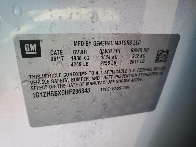 2017 CHEVROLET MALIBU PRE - 1G1ZH5SX9HF286343