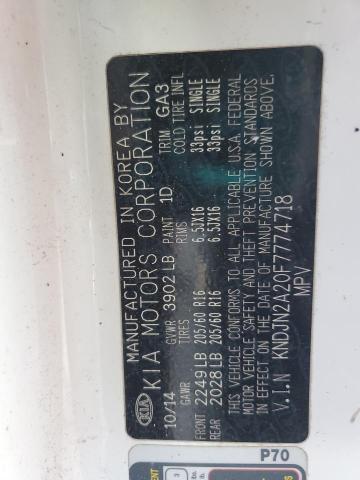 2015 KIA SOUL - KNDJN2A20F7774718