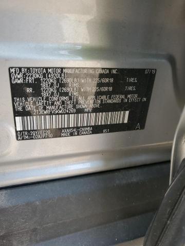 2019 TOYOTA RAV4 XSE - 2T3EWRFV5KW024269