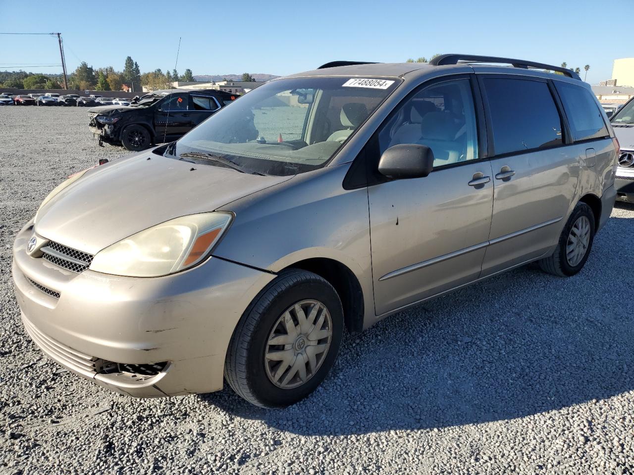 TOYOTA SIENNA CE 2004 tan  gas 5TDZA23C54S104878 photo #1