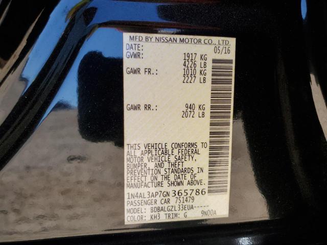 2016 NISSAN ALTIMA 2.5 - 1N4AL3AP7GN365786