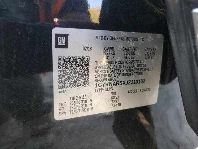 2018 CADILLAC XT5 - 1GYKNARSXJZ210102