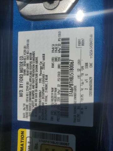 2018 FORD MUSTANG - 1FA6P8TH8J5180067