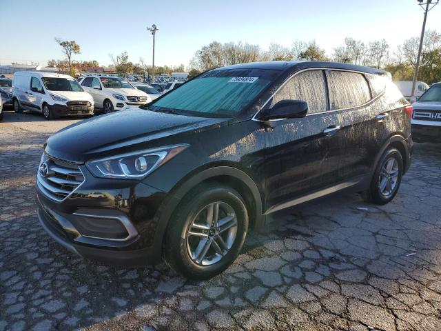 HYUNDAI SANTA FE S 2018 black  gas 5NMZTDLB4JH053448 photo #1