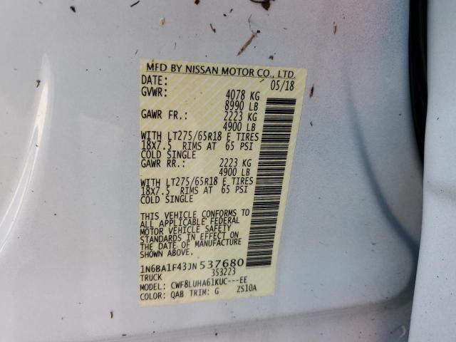 2018 NISSAN TITAN XD S - 1N6BA1F43JN537680